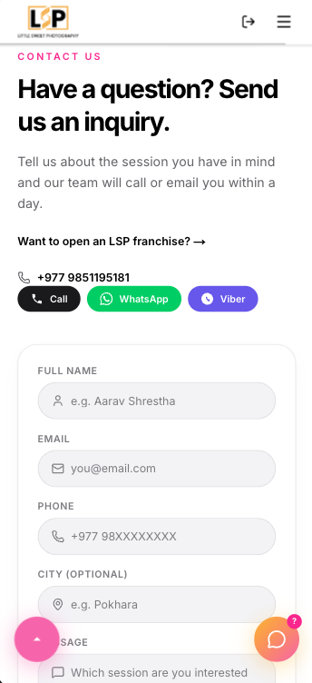 How to book on LSP: Send your details